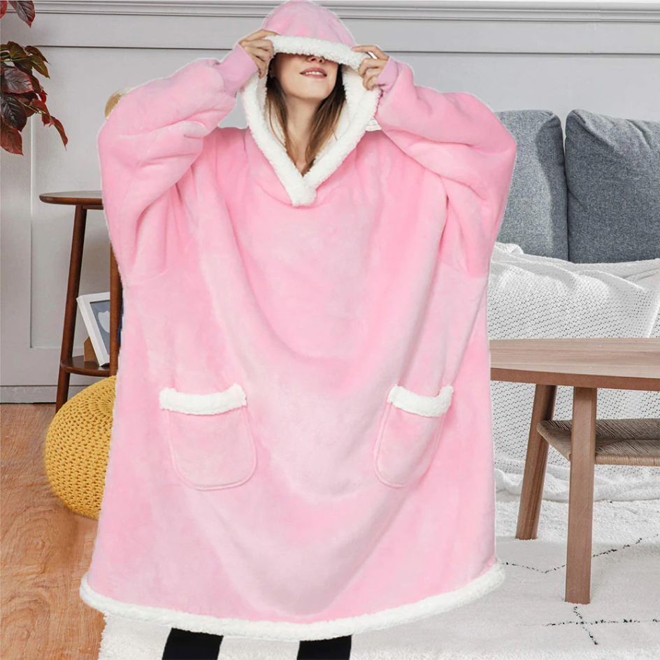 Giant plaid sweater ultra comfortable for total relaxation
