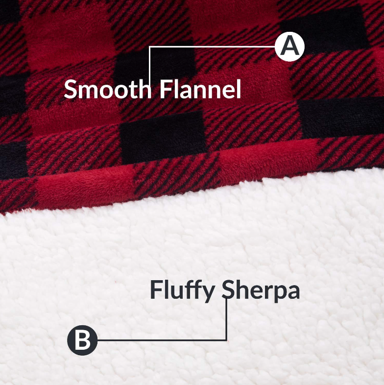 Giant plaid sweater ultra comfortable for total relaxation