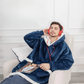Giant plaid sweater ultra comfortable for total relaxation 
